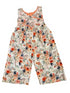 Cross Back Botanic Dream Wide Leg Romper with pockets